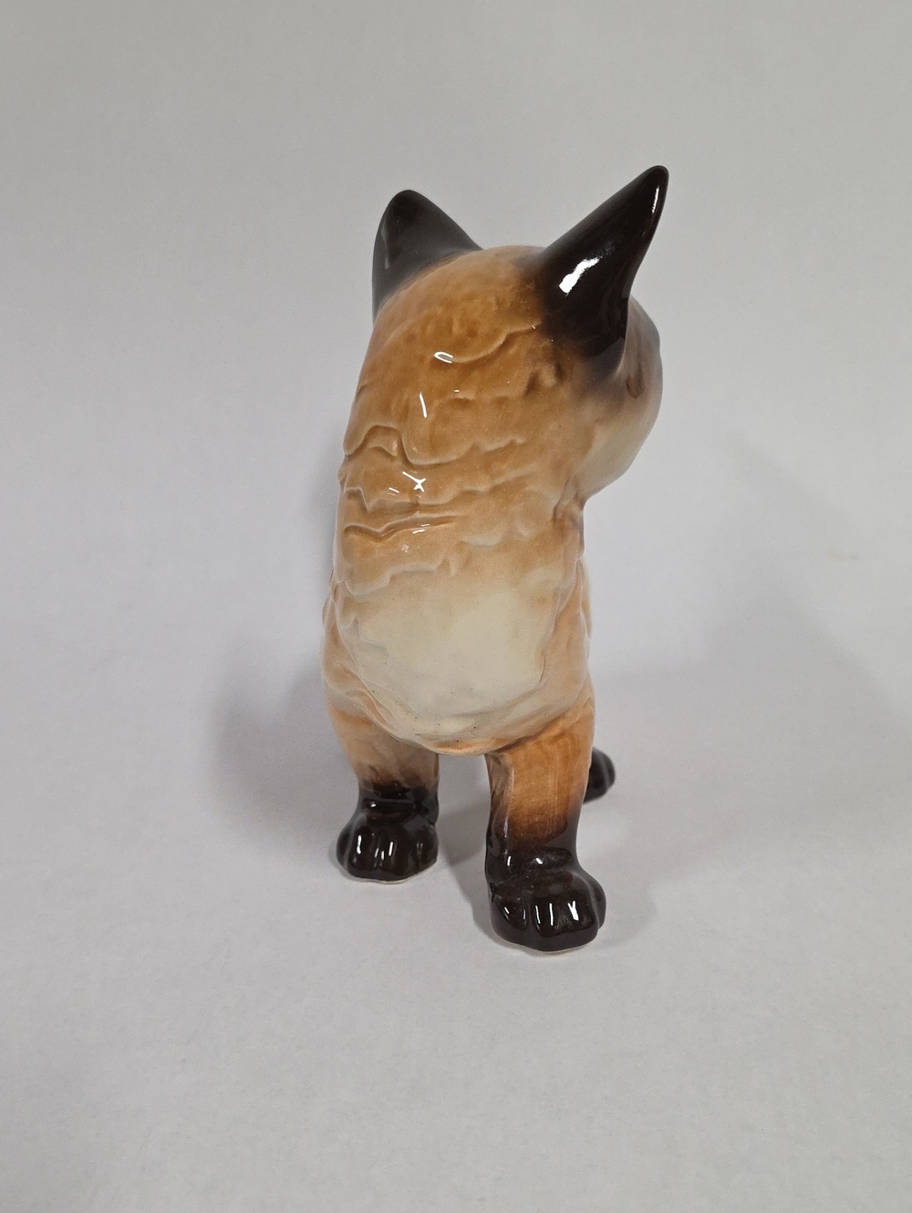 Vintage Goebel #029 Porcelain Siamese Cat Figurine - Made In West Germany - Picture 3 of 10